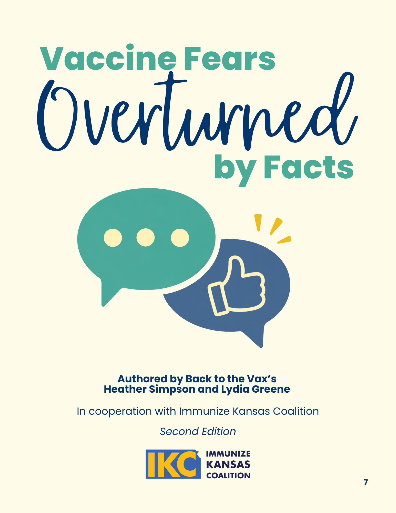 Vaccine Fears Overturned by Facts booklet cover